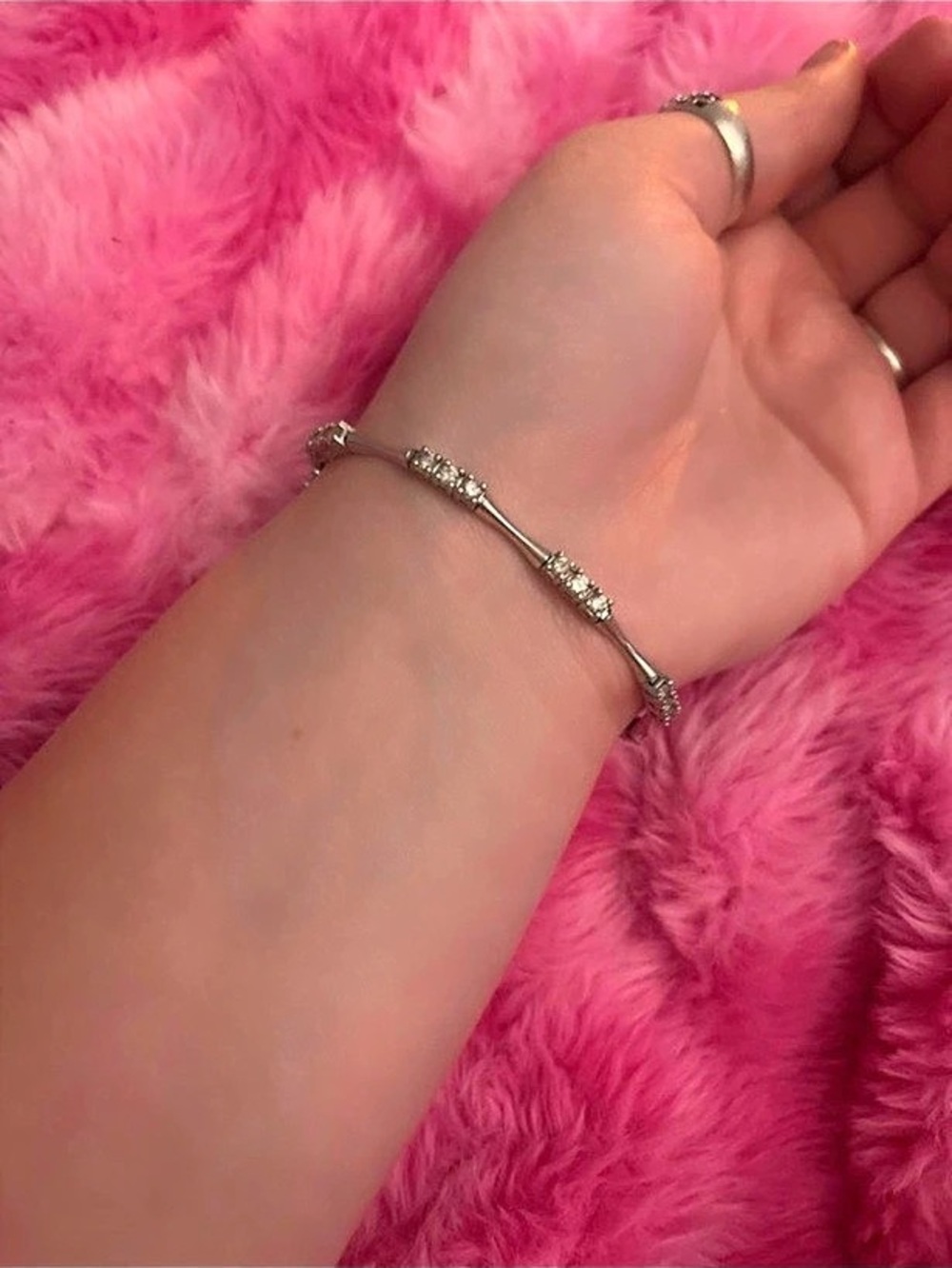 Silver-Tone Link Bracelet Like New